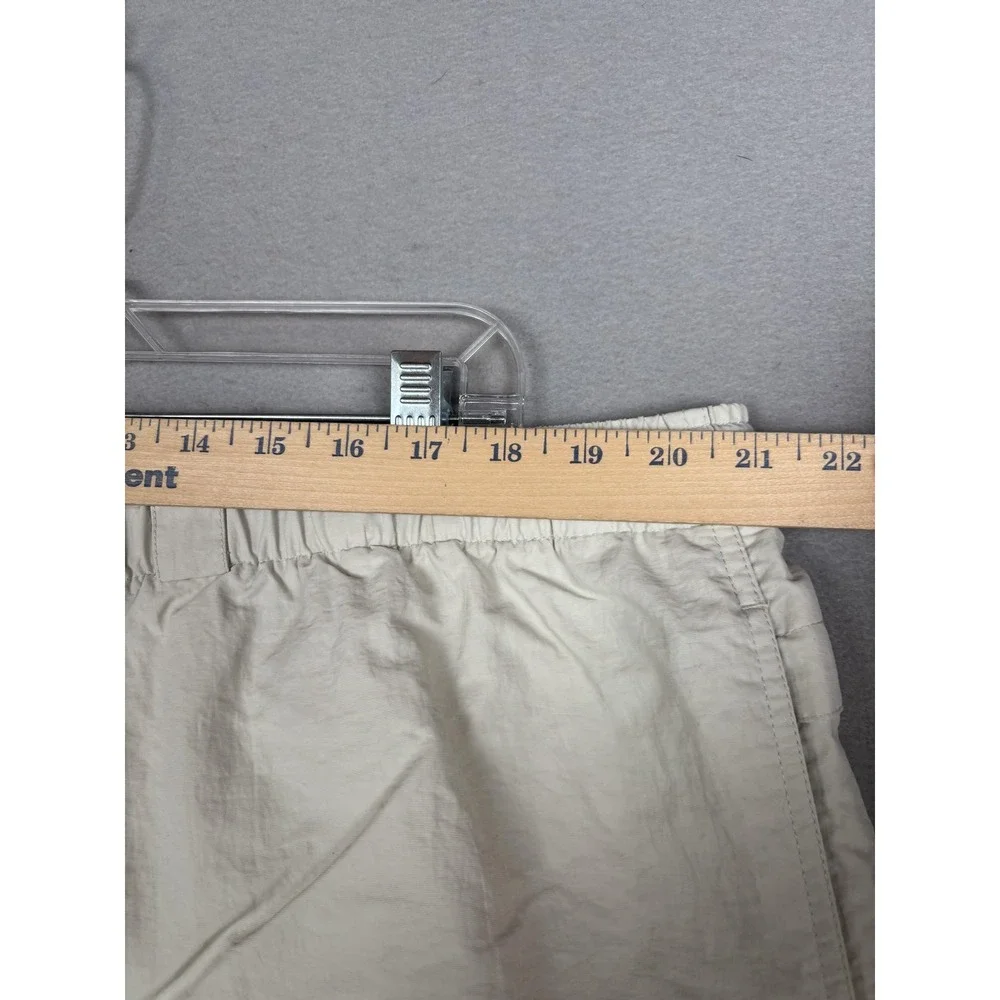 Lands End‎ Swim Trunks Shorts Mens 2XL Beige Nylon Mesh Lined Elastic Waist